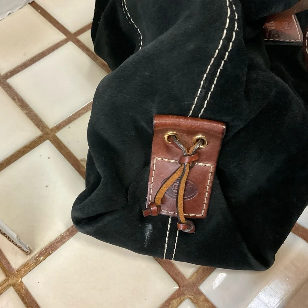 Dooney & Bourke Black and Brown Shoulder Bag - Picture 8 of 15